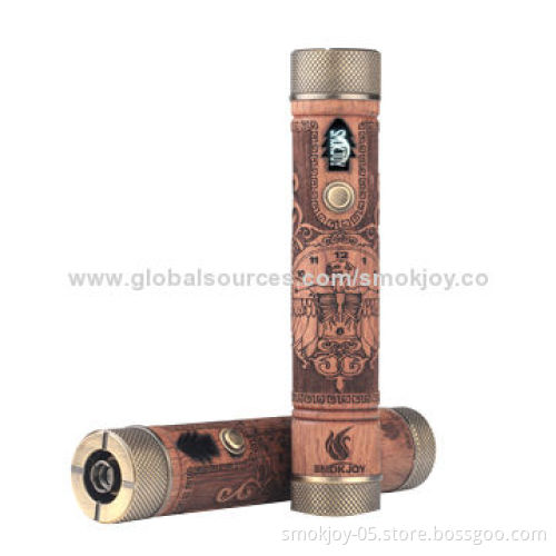 Smokjoy Wooden E-cigarette, 18650 mod N Fire Max